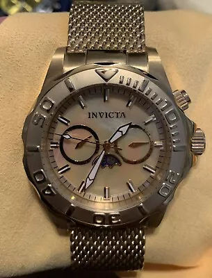 Invicta Sea Wizard III Swiss Gold Tone Stainless Steel Swiss Quartz Mother Pearl • $79