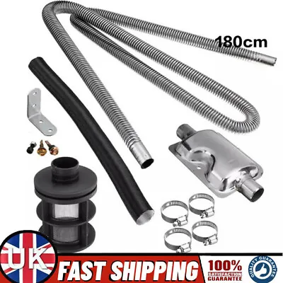 Exhaust Pipe 180CM + Exhaust Silencer + Air Filter For Eberspacher Webasto UK • £20.99