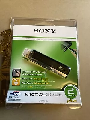 Sony Microvault 2gb Usb Flash Drive Storage • $89.99