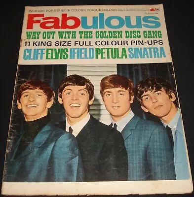 FABULOUS 1960s MOD POP MAG BEATLES FRANK IFIELD DEL SHANNON PETULA CLARKE CLIFF • $24.99