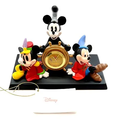 Mickey Mouse Through The Years Desktop Clock 75th Anniversay Edition NEW BATTERY • $26.59