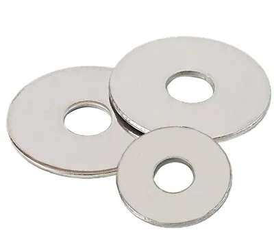 M2.5-M16 304 Stainless Steel Extra Large Size Big Wide Flat Washer Plain Gasket • $0.99