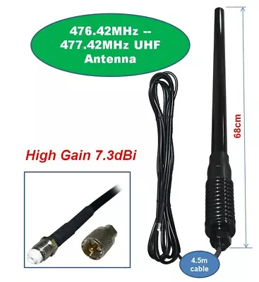 7.3dBi High Gain FIBREGLASS HEAVY DUTY UHF Antenna For GME UNIDEN ORICOM UHF CB • $89.90