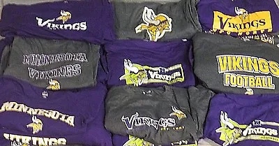 Minnesota Vikings NFL Men's *2 MYSTERY T-SHIRTS* - Multiple Sizes Available! • $35