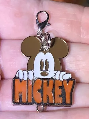 Silver Mickey Mouse Charm Zipper Pull & Keychain Add On Clip!! • $3.90