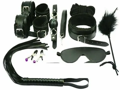 14 Pcs Bondage Beginners/Starter Kit/Pack Cuffs Restraint Fetish BDSM • $26.45