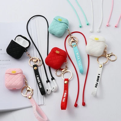 $12.22 • Buy For Apple Airpods 1 & 2 Shockproof Silicon Slim Skin Charging Case RubbHQ Cover