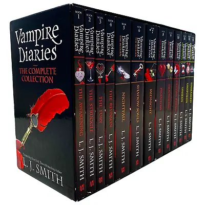 L J Smith Vampire Diaries The Complete Collection Books 1 - 13 Box Set NEW • £42.40