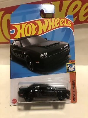 2023 Hot Wheels Muscle Mania Black '18 Dodge Challenger Srt Demon 151/250 • $2.49