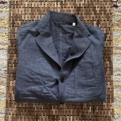 Buck Mason Canvas Chore Jacket Coat Button Down Navy Blue Men’s Size Small S • $104.95