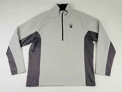 Spyder Men's Outbound 1/2 Half Zip Sweater Size XL Gray • $15.80