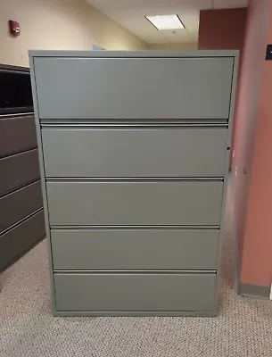 Herman Miller Meridian 42  5-Drawer Lateral File Cabinet W/ Flipper Door & KEY • $585