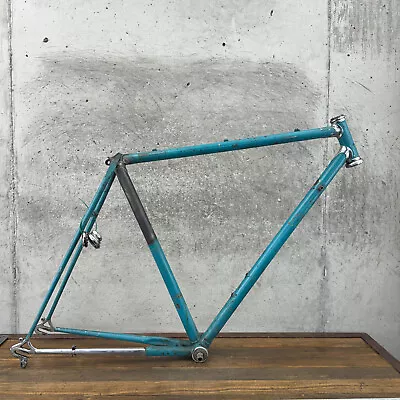 Vintage Road Bike Frame 54 Cm DENT Campagnolo Dropouts Bottom Bracket Gios Decal • $149.99