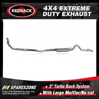 Redback 3  409 SS Exhaust & Muffler No Cat For Holden Colorado RC Rodeo RA • $1513.95