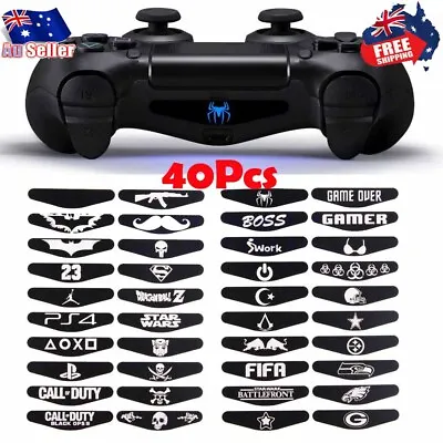 $11.99 • Buy 40PCS LED Light Bar Cover Decal Skin Sticker For PlayStation 4 PS4 Controller