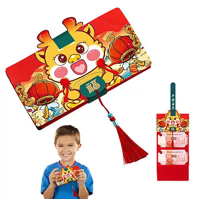 Foldable Year Of The Dragon Red Envelope 2024 Chinese Red Money Envelope Kid Gif • $8.17