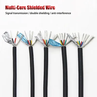 2-25 Cores Multi-Core Shielded Cable 26-24AWG PVC Shielded Wire Signal Cable • $3.81