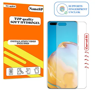 Screen Protector For Huawei P40 Pro Hydrogel Cover - Clear TPU FILM • £3.98