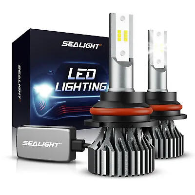 9004 LED Headlight Kit 13000LM Conversion Light Bulbs 6000K Super White SEALIGHT • $36.79