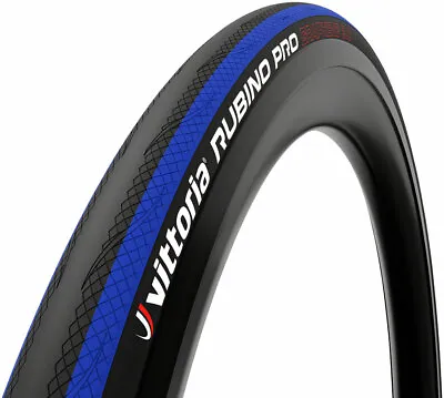 Vittoria Rubino Pro G2.0 Tire - 700 X 25 Clincher Folding Black/Blue 150tpi • $49.99