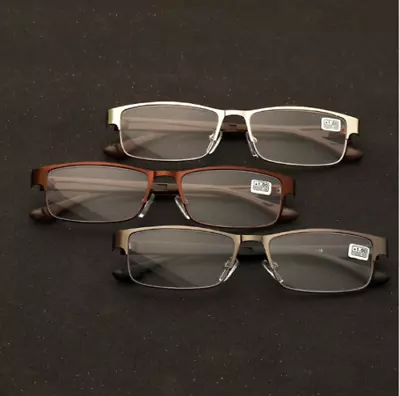 £5.99 • Buy Popular Designer Reading Glasses Metal Steel Quality Business Unisex Mens Womens