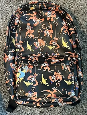 Disney Store Oh My Disney Abu Monkey Aladdin Genie Lamp Backpack Faux Leather! • $24.99