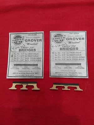 Grover Minstrel Model Banjo Bridges 5/8 Inch (71) 1/2 Inch (70)  • $8