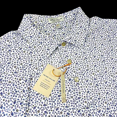 Peter Millar Crown Summer Comfort Performance Novelty Martini Cars Polo Shirt XL • $79.99