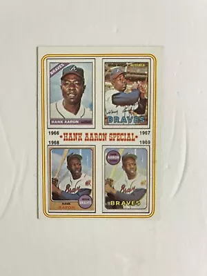 1974 Topps #5 Hank Aaron 66-69 Exmt • $5.10