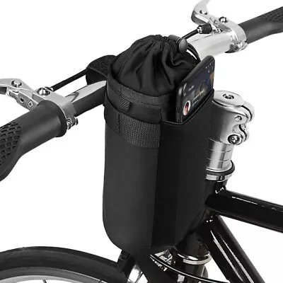 Bicycle Water Bottle Holder Bag Handlebar Cup Holder-Bag Insulated Stem Bag❧ • £9