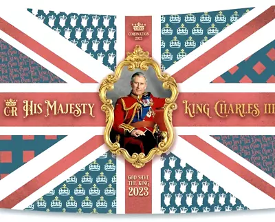 King Charles Coronation Vintage Flag Union Jack Banner British Street Party • $20.15