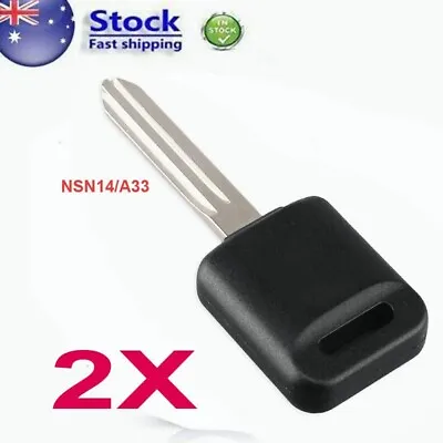 2X Transponder Remote Key Suitable For Nissan 350Z Maxima Elgrand 2002 - 11 ID46 • $11.99