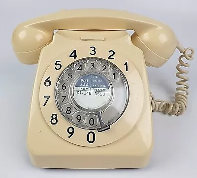 Vintage GPO Rotary Telephone 746 BT Cream • £35.98