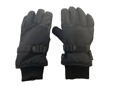 Rothco Black Medium Hipora Military # 3559 Leather/Nylon Blend Insulated Gloves • $21.50