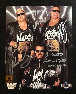 $100 • Buy WWE Jimmy Hart The Nasty Boys Brian Knobbs Jerry Sags Signed 8x10 COA + Photo PF