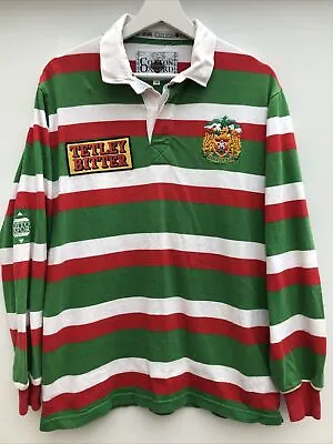 LEICESTER TIGERS 1993/94 Rugby Shirt Cotton Oxford Long Sleeve Mens Medium M • £99.95