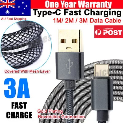 USB Type C Charging Data Cable For Samsung Galaxy S21 S20 FE S22 Ultra Plus S10 • $4.95