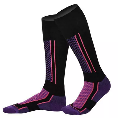 $7.51 • Buy Men Winter Warm Ski Socks Knee High Heavy Duty Boots Thermal Women Fashion