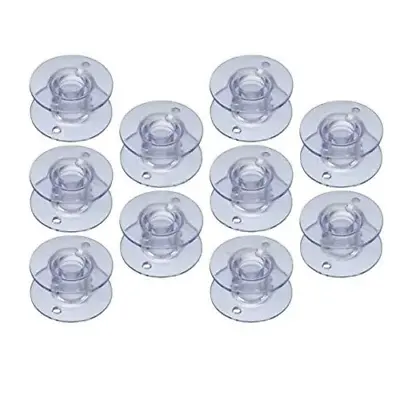 10 Universal Sewing Machine Plastic Bobbins - Will Fit Brother Janome Singer • £3.49