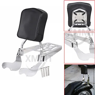 For Victory Kingpin Tour Rear Passenger Backrest Sissy Bar Luggage Rack Chrome • $136.78