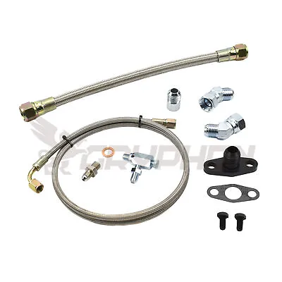 Universal Braided Turbo Oil Feed Return Line Kit For Holset HX30 HX35 HX40 • $177.18