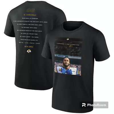 Aaron Donald Los Angeles Rams Retirement T-Shirt - Black • $31.99