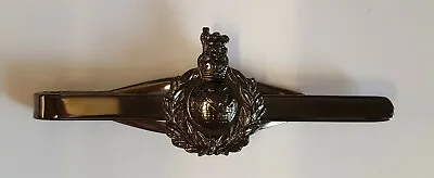 £10 • Buy Tie Clip Royal Marines Cap Badge (Bronzed Badge On A Bronzed Metal Grip)
