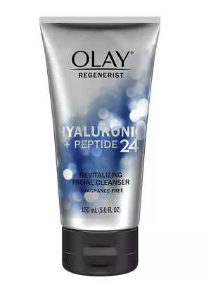 OLAY Regenerist Hyaluronic + Peptide 24 Revitalizing Facial Cleanser • $8.98