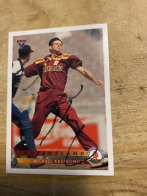 Michael Kasprowicz Australian Test Hand Signed Autographed Cricket Trading Cards • $5