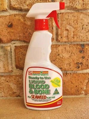 $12.49 • Buy Outdoor Garden Patio Fertiliser David Grays Blood & Bone Liquid Plant Food 500ml