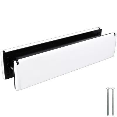 £15.63 • Buy Yale 12  LETTERPLATES White/Brass/Chrome Letter Box Cover Plate UPVC Wood Door