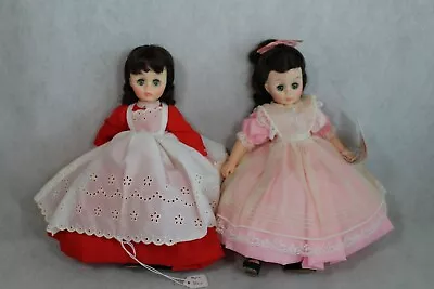 MADAME ALEXANDER Doll Lot Of 2 Little Women Jo 1322 Beth 1321 Vintage 13  • $24.89