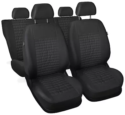 CAR SEAT COVERS Full Set Fit Daewoo Matiz - Leatherette Eco Leathe Grey  • $74.69