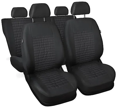 CAR SEAT COVERS Full Set Fit Vauxhall Vectra C - Leatherette Eco Leathe Grey  • $74.64